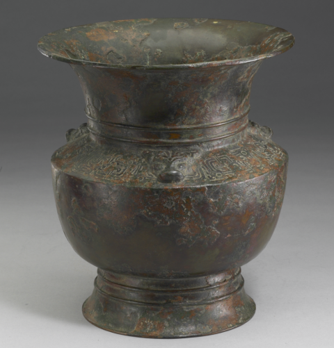 春秋 蟠夔纹尊 台北故宫博物院馆藏古玩图集网