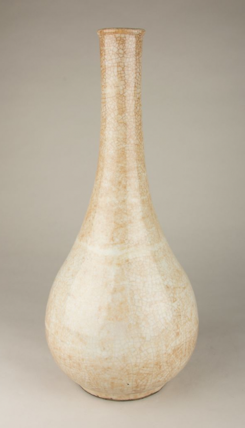 明哥釉胆瓶正面美国大都会博物馆藏